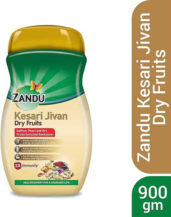 Zandu Kesari Jivan with Dry Fruits is a traditional Ayurvedic health supplement enriched with the goodness of saffron (kesar) and a blend of dry fruits. This unique formulation is designed to provide nourishment, energy, and vitality, following Ayurvedic principles for holistic well-being.