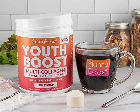 Skinny Boost 14-Day Detox Multi-Collagen is a dietary supplement designed to support overall health and wellness. It contains a blend of collagen peptides derived from multiple sources, providing essential amino acids and promoting joint, skin, hair, and nail health.