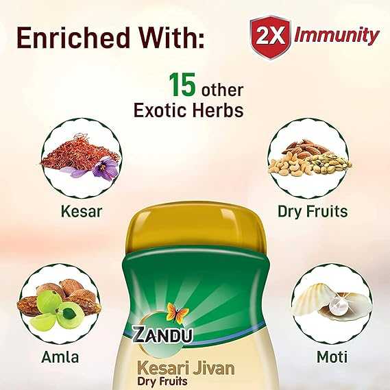 Zandu Kesari Jivan with Dry Fruits is a traditional Ayurvedic health supplement enriched with the goodness of saffron (kesar) and a blend of dry fruits. This unique formulation is designed to provide nourishment, energy, and vitality, following Ayurvedic principles for holistic well-being.